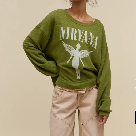 DAYDREAMER NIRVANA IN UTERO TOUR OVERSIZED CREW - Picture 8 of 10